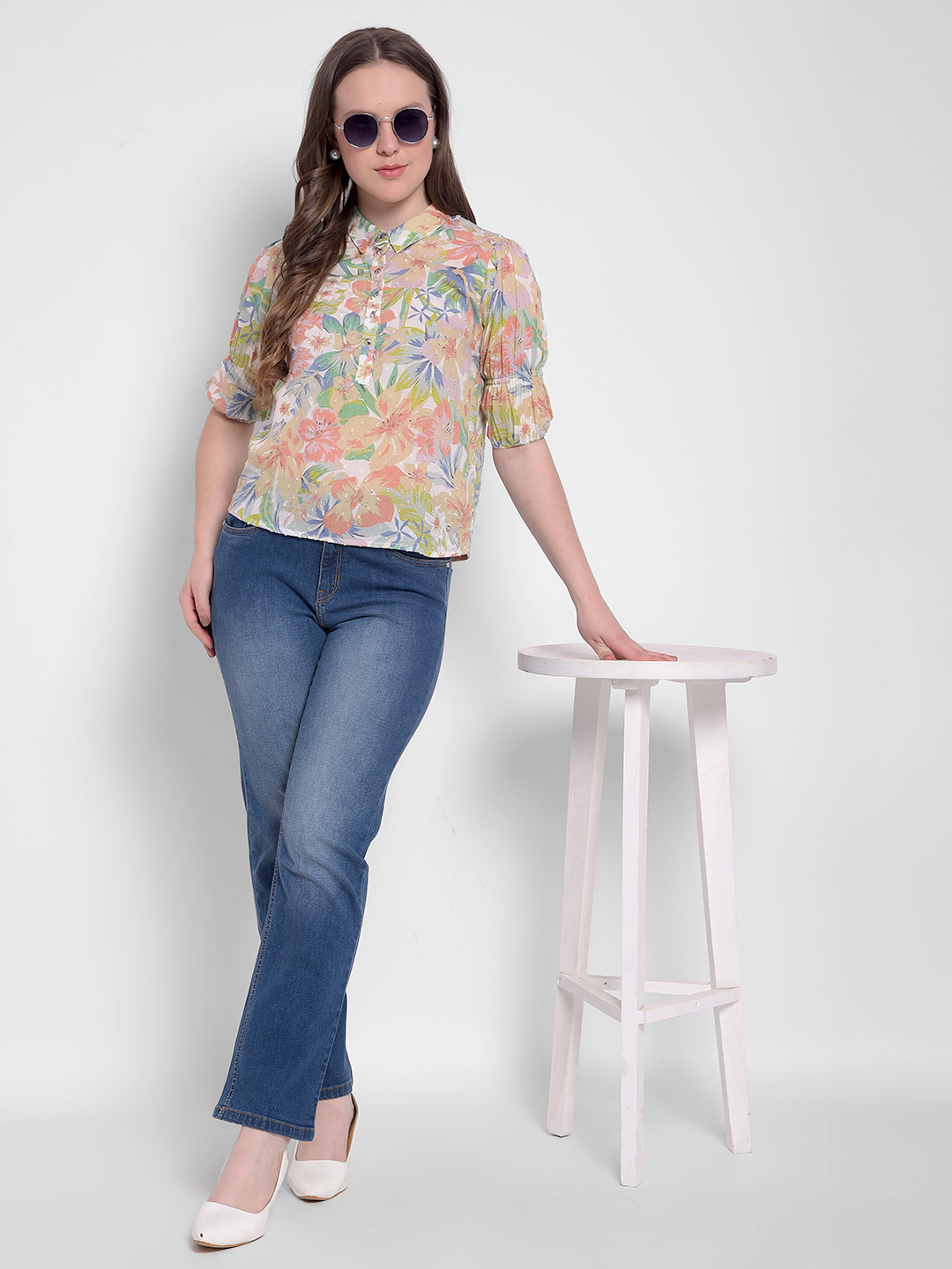 Numero Uno Women Mid-Wash Straight Fit Sustainable Jeans